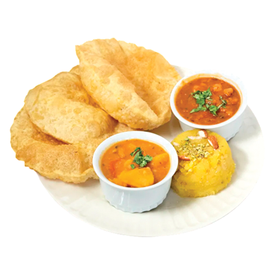 Halwa Poori (250 gm, 2 poori)